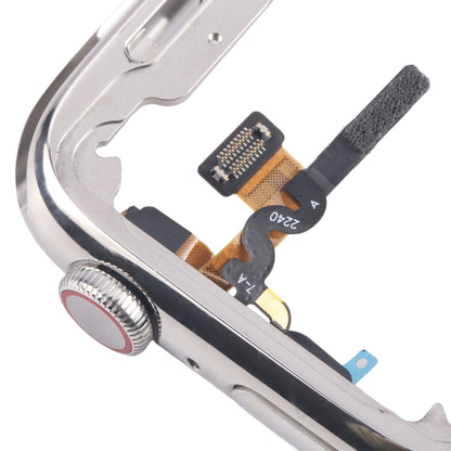 For Apple Watch Series 7 / 8 / 9 45mm LTE Stainless Steel Middle Frame Bezel Plate with Crown Spin Axis Flex Cable, For Apple Watch Series 7 / 8 / 9 45mm LTE(Stainless Steel)
