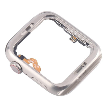 For Apple Watch Series 5 44mm LTE Stainless Steel Middle Frame Bezel Plate with Crown Spin Axis Flex Cable