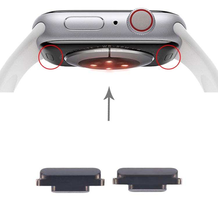 For Apple Watch Series 4 / 5 / 6 1 Pair Watch Clasp, For Apple Watch Series 4 / 5 / 6(Black)