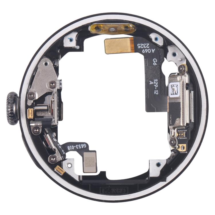 For Google Pixel Watch 2 2023 G4TSL GC3G8 GD2WG Middle Frame Bezel Plate with Crown Spin Axis Flex Cable, Middle Frame