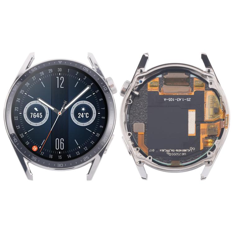 For Huawei Watch GT 3 46mm JPT-B19 Dual Cable LCD Screen Digitizer Full Assembly with Frame, For Huawei Watch GT 3 46mm(Dual Cable)