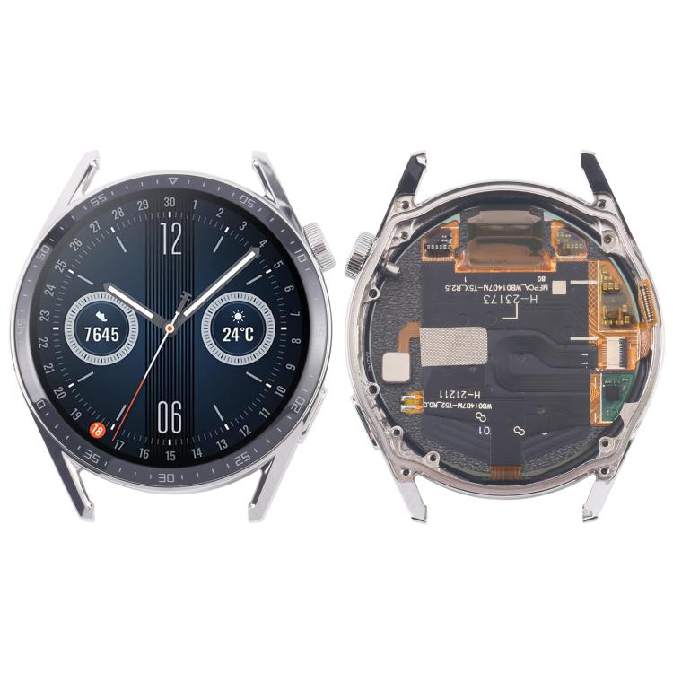 For Huawei Watch GT 3 46mm JPT-B29 Single Cable LCD Screen Digitizer Full Assembly with Frame, For Huawei Watch GT 3 46mm(Single Cable)