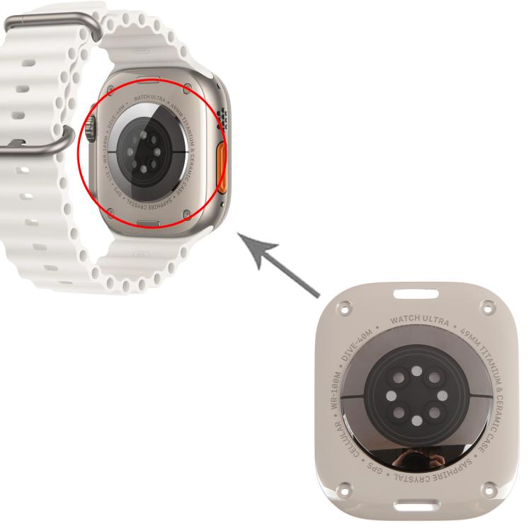 For Apple Watch Ultra 3 49mm Original Ceramics Back Cover, For Apple Watch Ultra 3 49mm(Original)