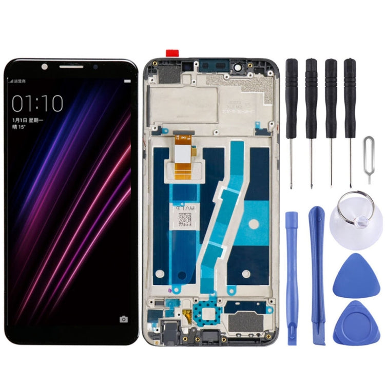 LCD Screen and Digitizer Full Assembly for OPPO A1, with Frame, For OPPO A1